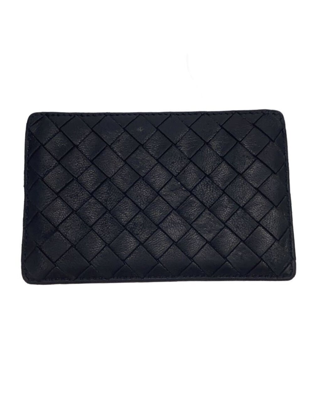 BOTTEGA VENETA Card Case Wallet Leather Black